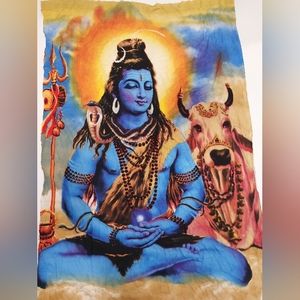 Shiva Tryambakam tapestry curtain